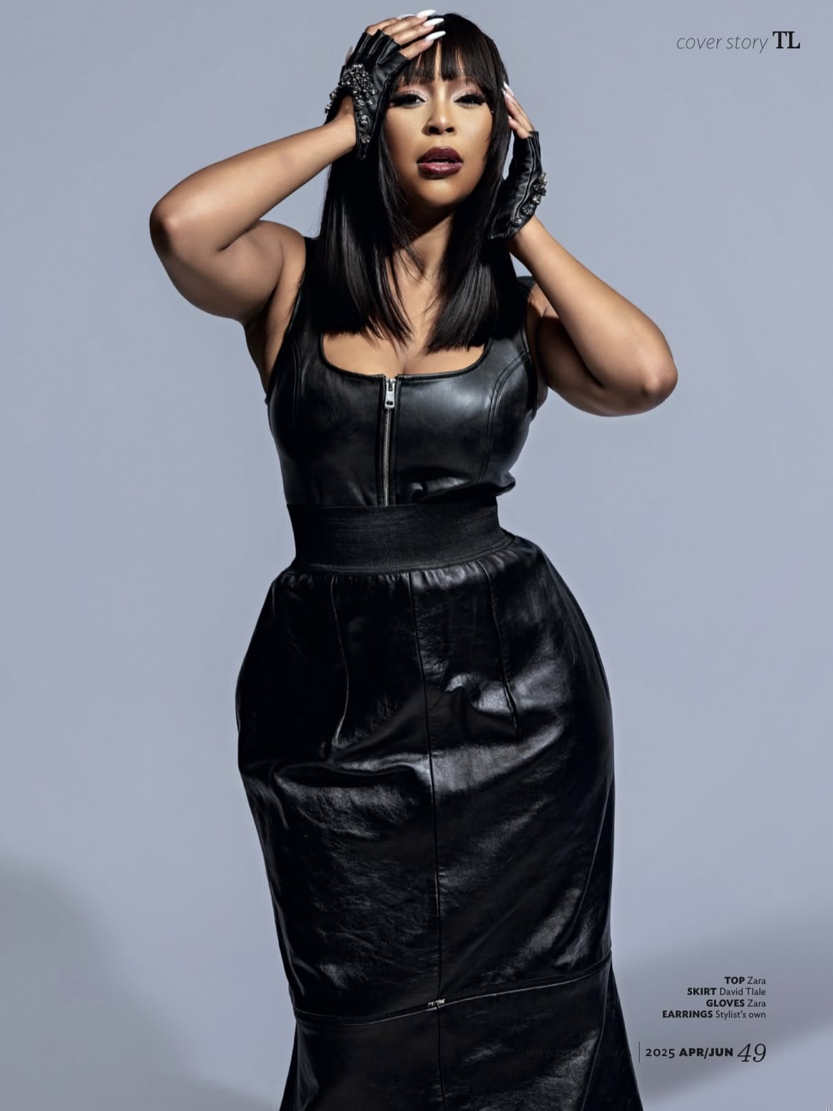 Minnie Dlamini in white look