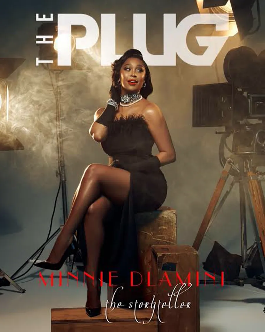The Plug magazine cover featuring Minnie Dlamini, The Storyteller